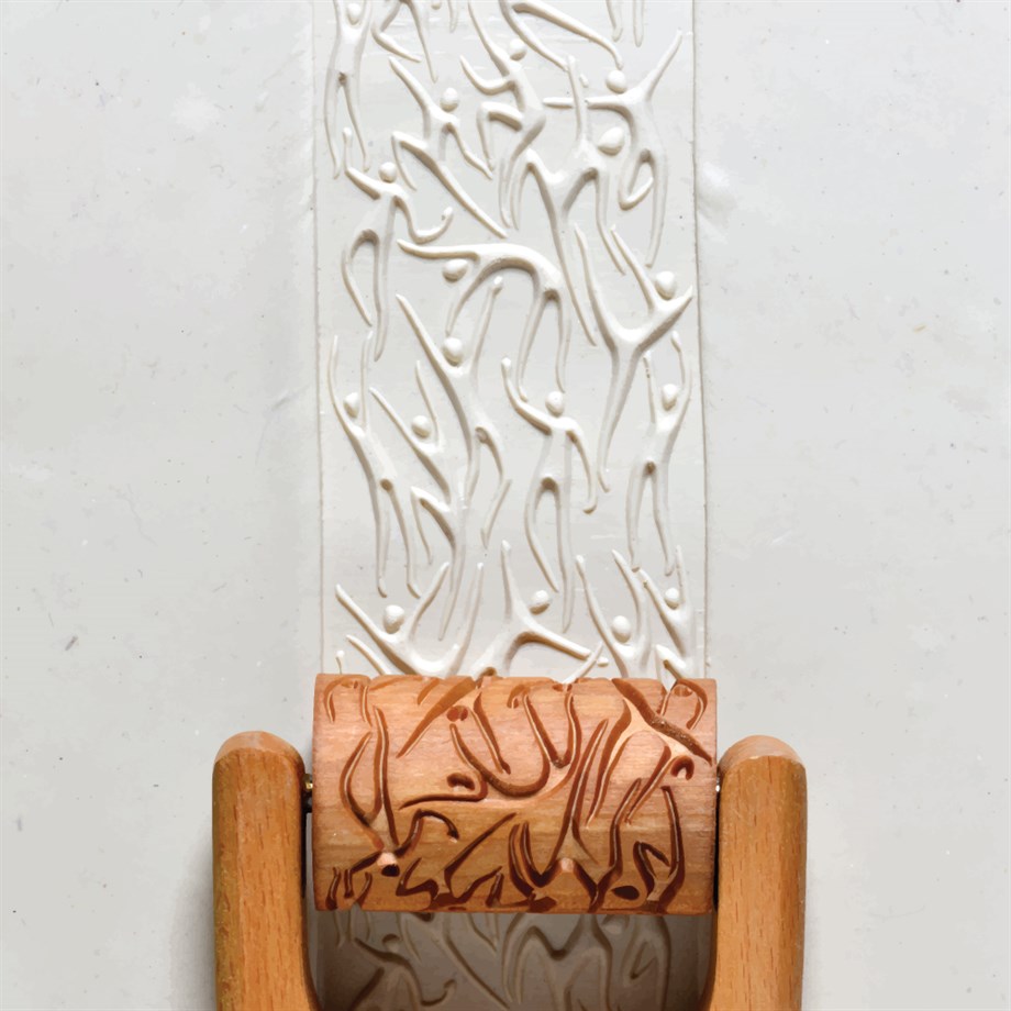 Dans RL-011 Desenli Ahşap Rulo - 6cm