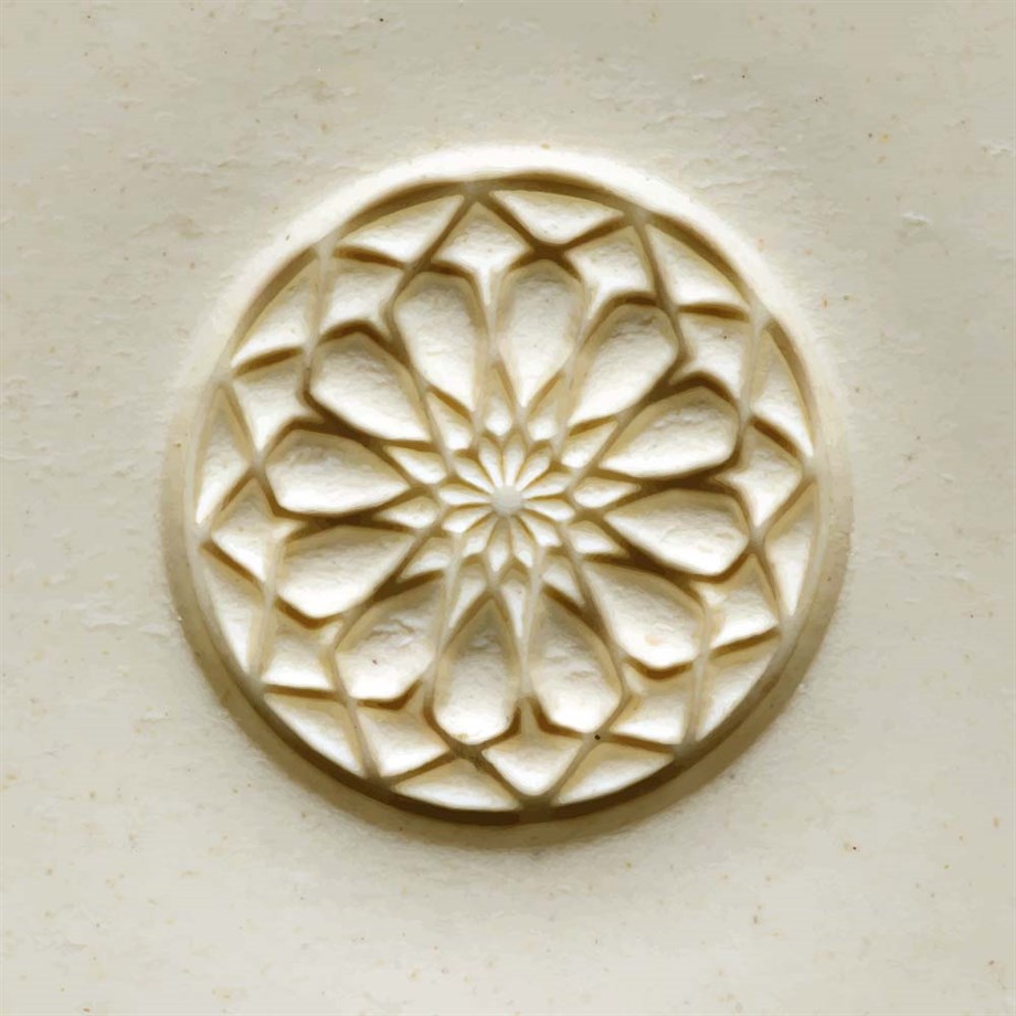 Gül Penceresi Scl-011 Desenli Ahşap Damga - 4cm