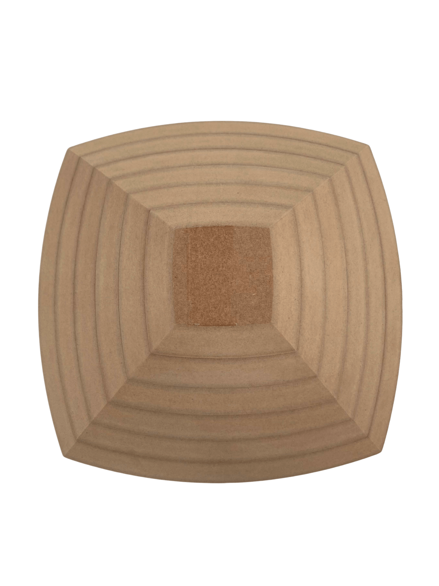 Oval Kare Ahşap Tabak Kalıbı - 6 Parça SET