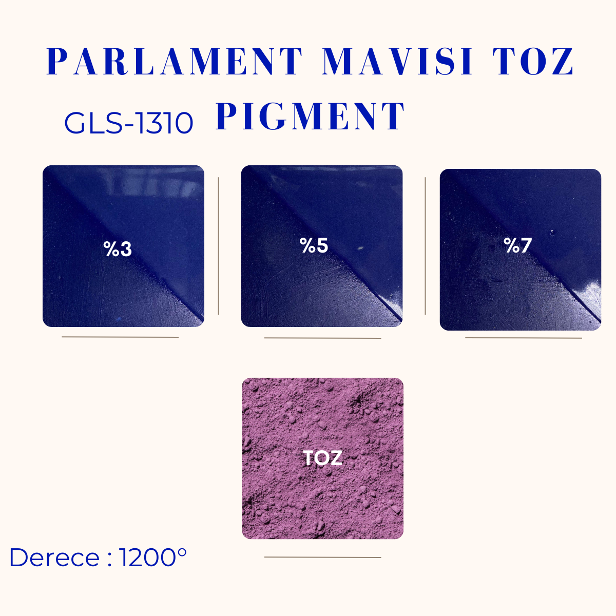 Parlament Mavi Toz Pigment GLS-1310(Pembe Kobalt)