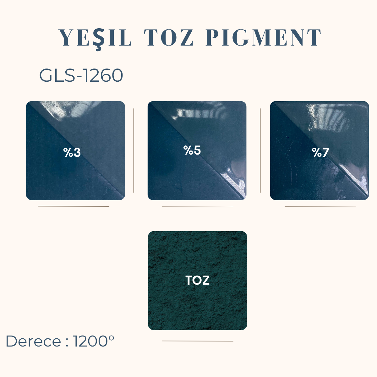 Petrol Yeşili Toz Pigment GLS-1260
