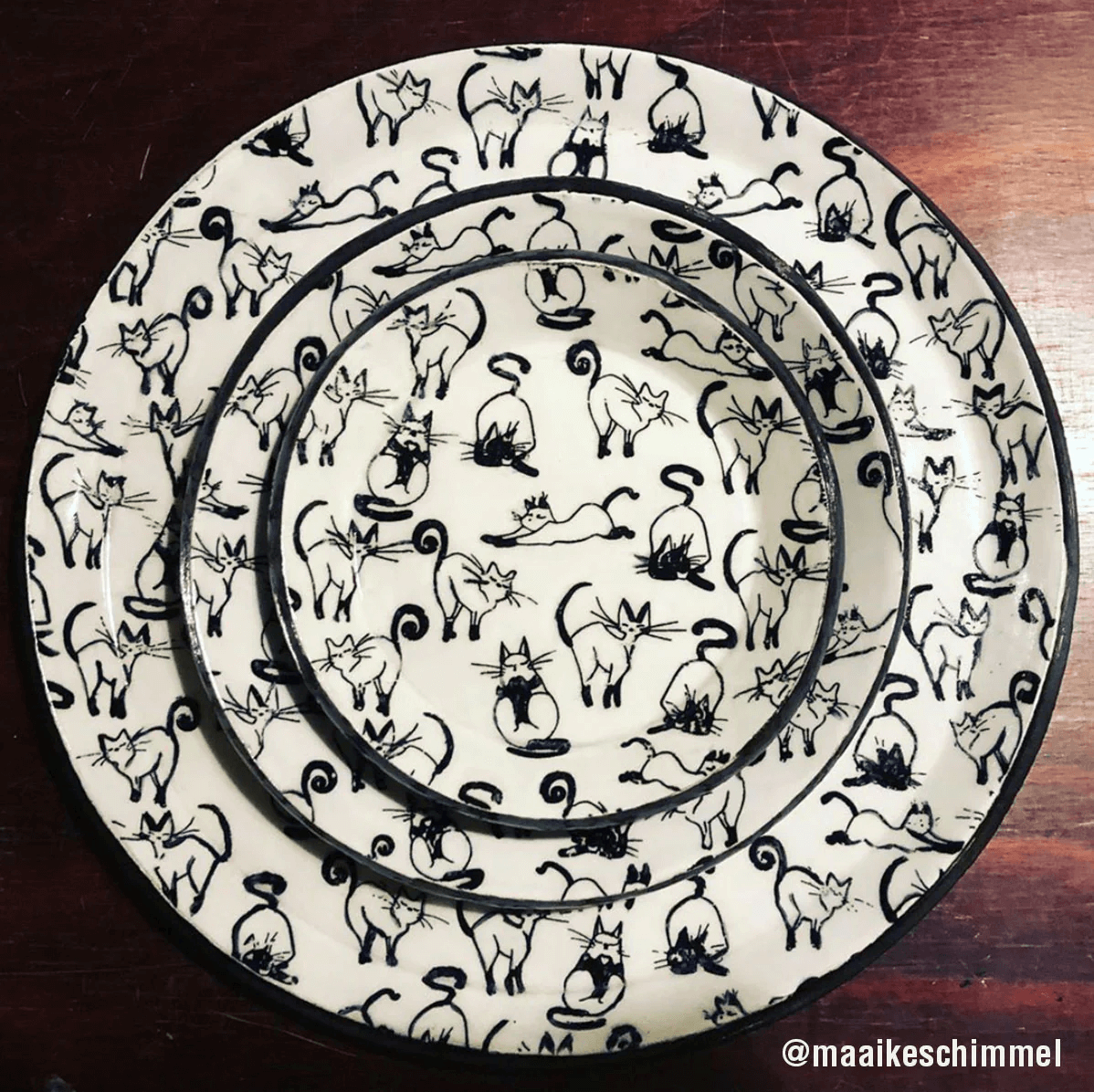 SILLY CATS - Sıraltı Transfer Kağıdı 52x39cm Siyah