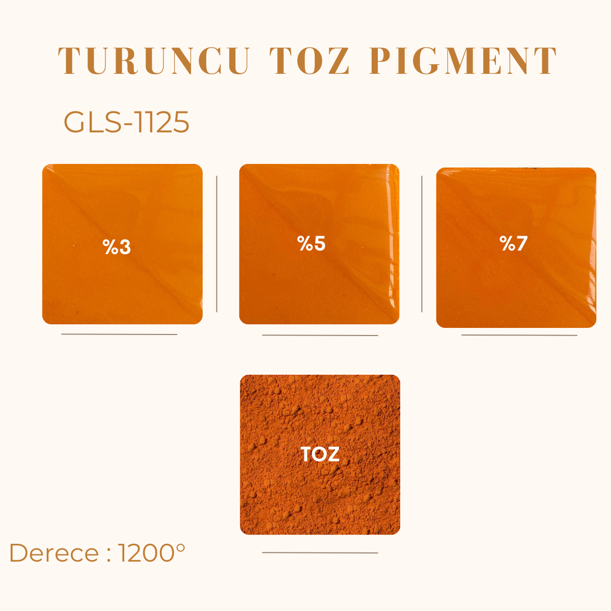 Turuncu Toz Pigment GLS-1125