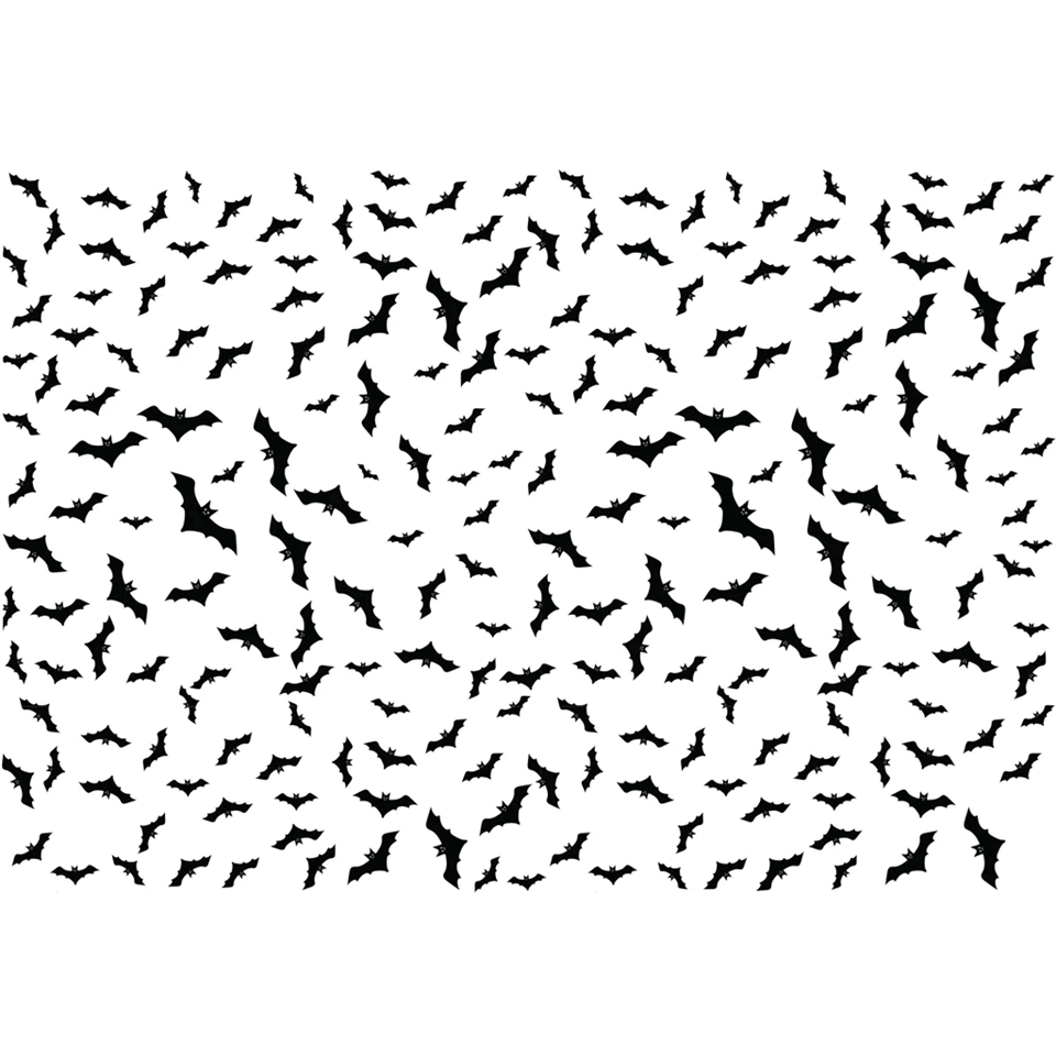 UNDERGLAZE TRANSFER - BATS 19x13 Black