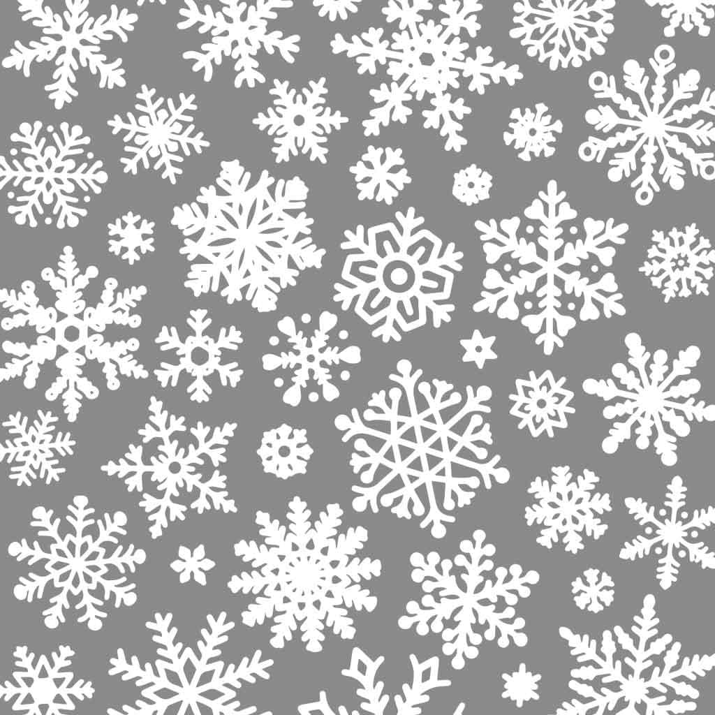 UNDERGLAZE TRANSFER- ClayShare, Snow Flake /White-19 x 13 inch