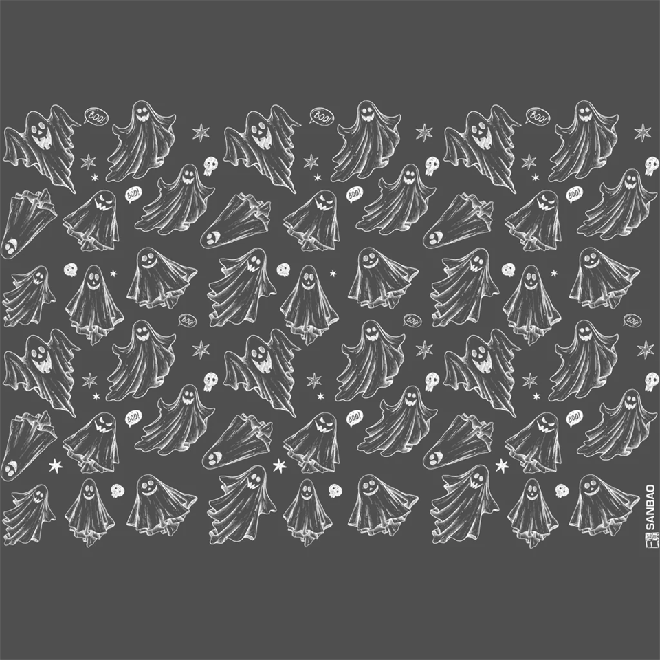 UNDERGLAZE TRANSFER - GHOST 19 x 13 White