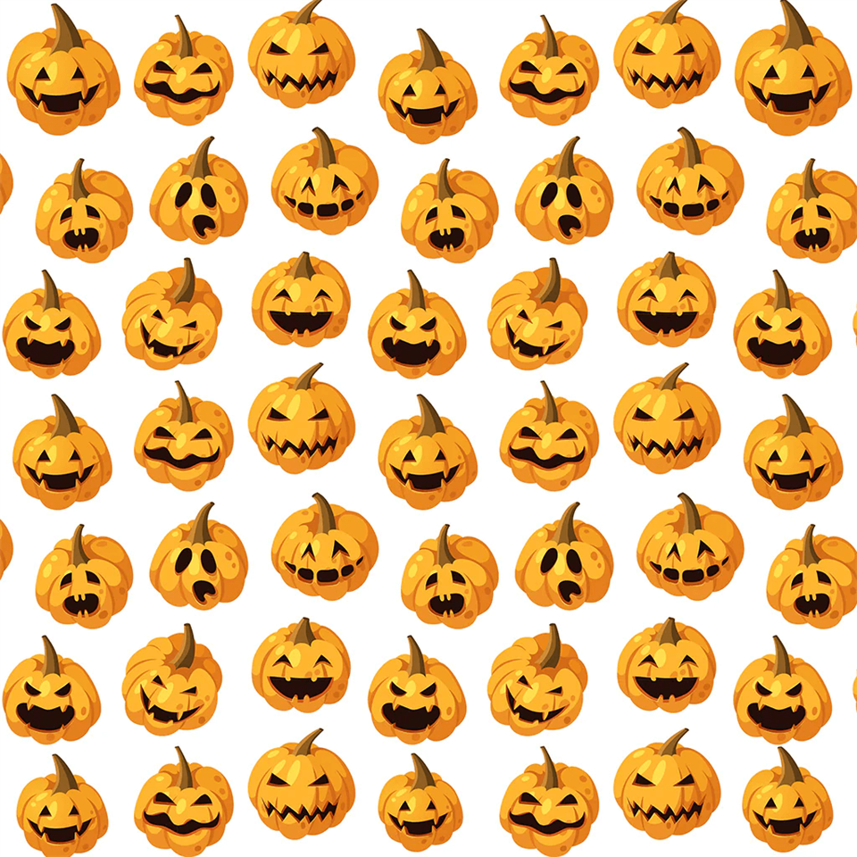 UNDERGLAZE TRANSFER - JACK O'LANTERN HALLOWEEN 19*13