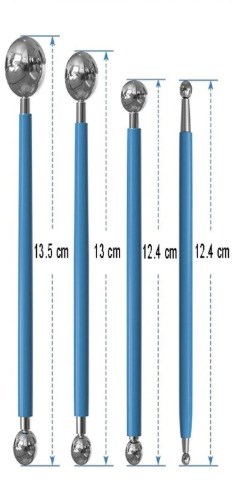 Yuvarlak Uçlu Modelleme Aleti 4lü Set