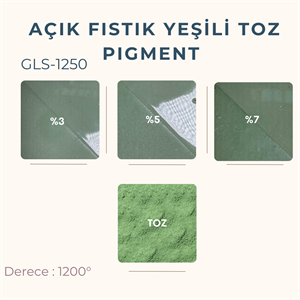 Açık Fıstık Yeşili Toz Pigment GLS-1250