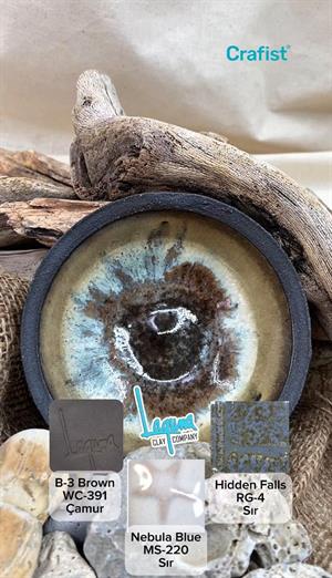 B3 Brown - Siyah Stoneware Çamur WC-391