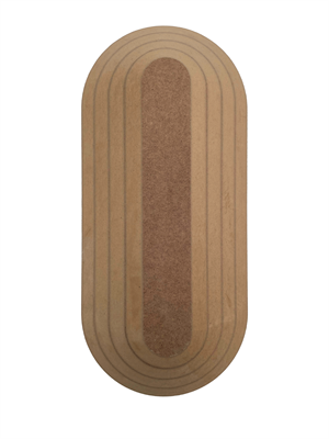 Düz Oval Ahşap Tabak Kalıbı - 4 Parça SET