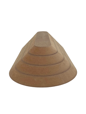 Düz Oval Ahşap Tabak Kalıbı - 4 Parça SET