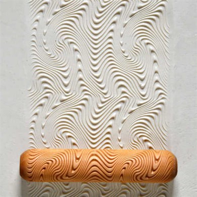 Psychedelic Dalga BHR-079 Büyük Desenli Ahşap Rulo - 12cm