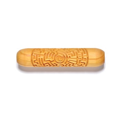 Labirent 01 BHR-49 Büyük Desenli Ahşap Rulo - 12cm