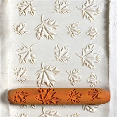 Akçaağaç Yaprakları HR-35 Desenli Ahşap Rulo - 10cm
