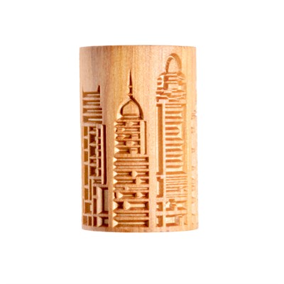Şehir Manzarası RL-015 Desenli Ahşap Rulo - 6cm