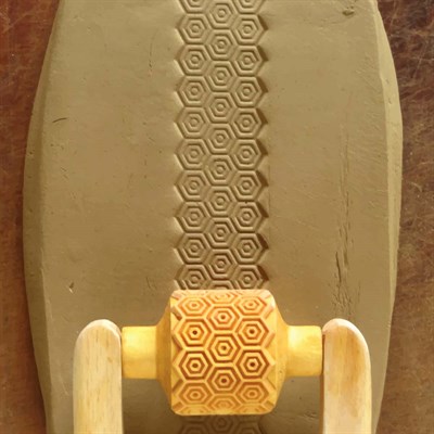 Bal Peteği RM 022 Desenli Ahşap Rulo - 3cm