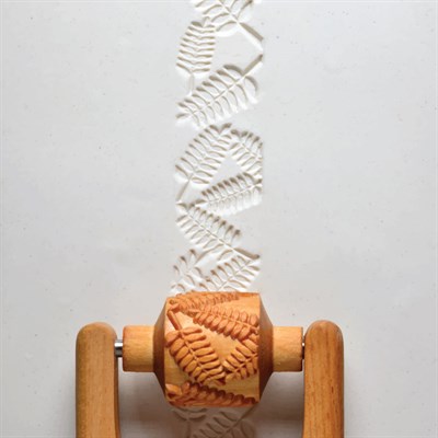 Eğreltiotu Yaprakları RM-026 Desenli Ahşap Rulo - 3cm