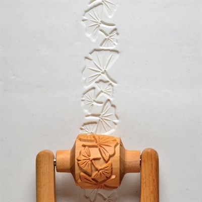 Gingko Yaprakları RM-027 Desenli Ahşap Rulo - 3cm
