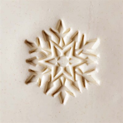 Kar Tanesi Scl-010 Desenli Ahşap Damga - 4cm