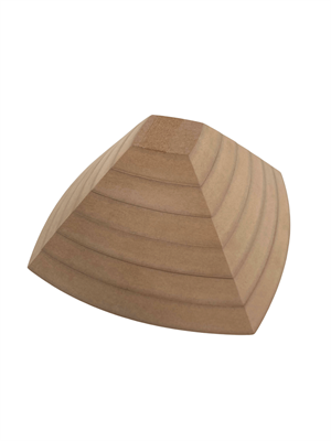 Oval Kare Ahşap Tabak Kalıbı - 6 Parça SET
