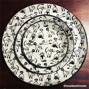 SILLY CATS - Sıraltı Transfer Kağıdı 52x39cm Siyah