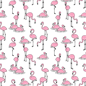 UNDERGLAZE TRANSFER- Flamingo 19 x 13 inch