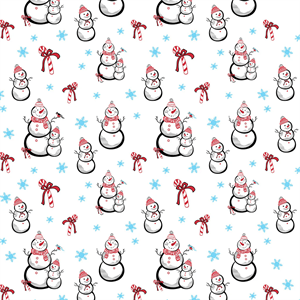 UNDERGLAZE TRANSFER- Snow Man, Christmas-19 x 13 inch