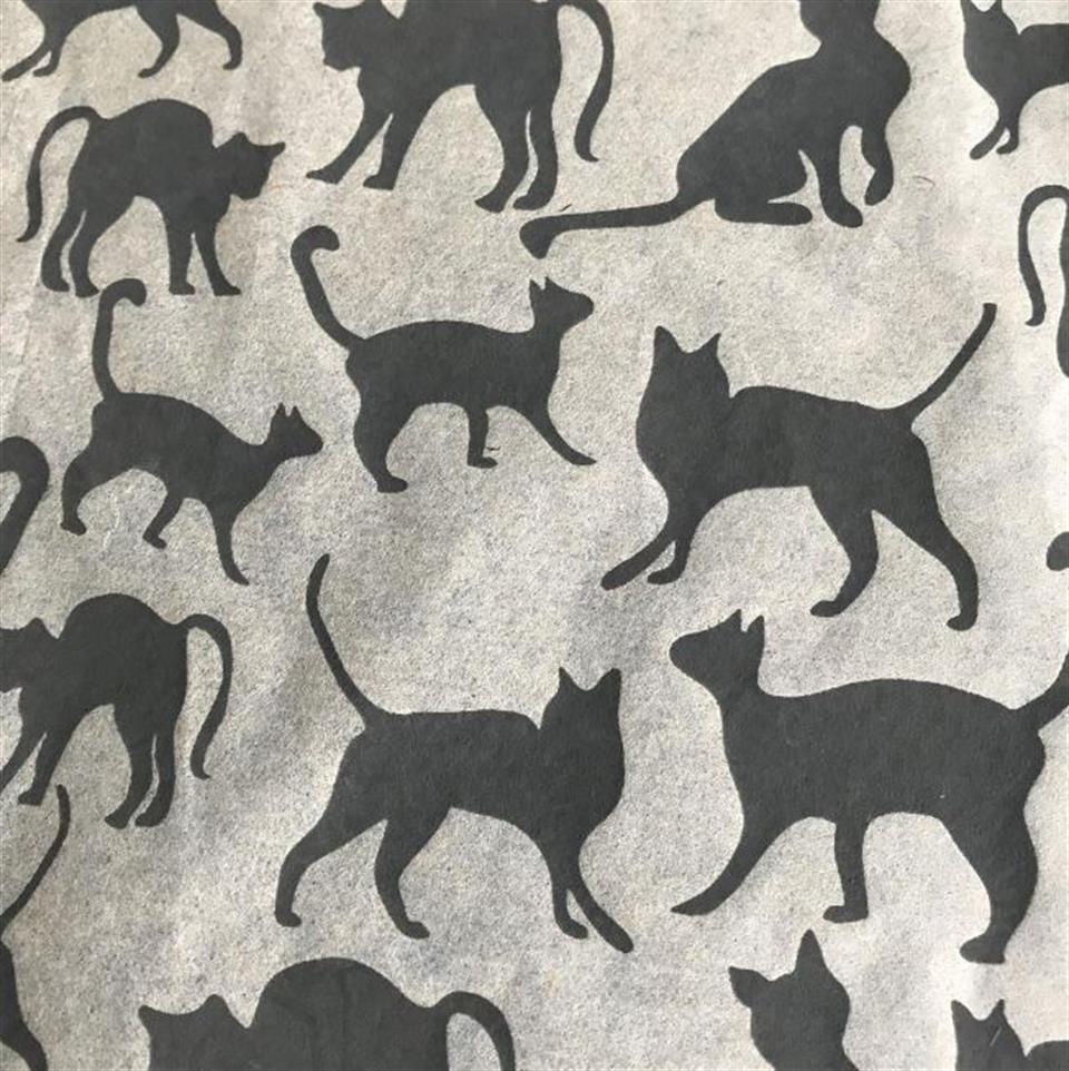 Cats-Underglaze Transfer Sheet Black -19 x 13 inch