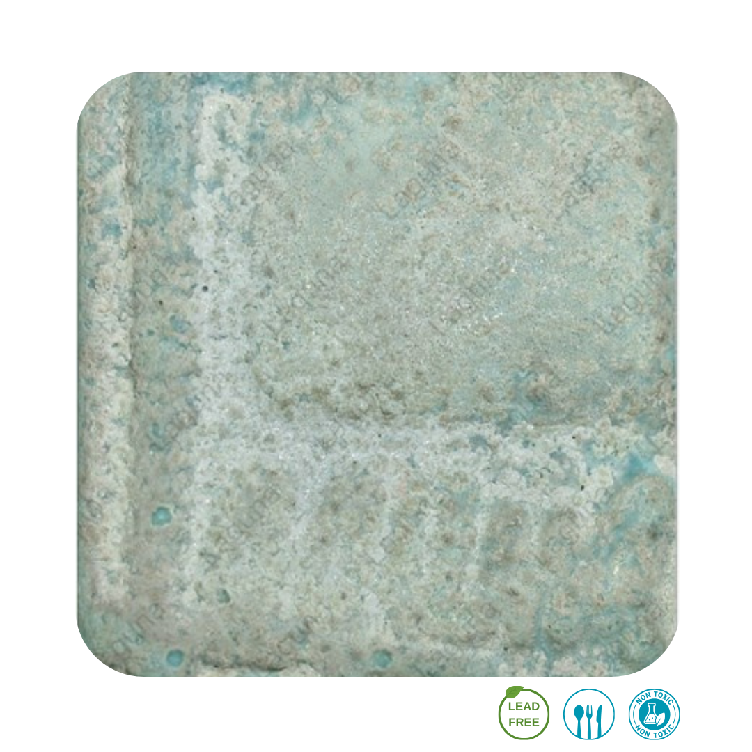 EM - 1249 Mint-Blue Lava Glaze