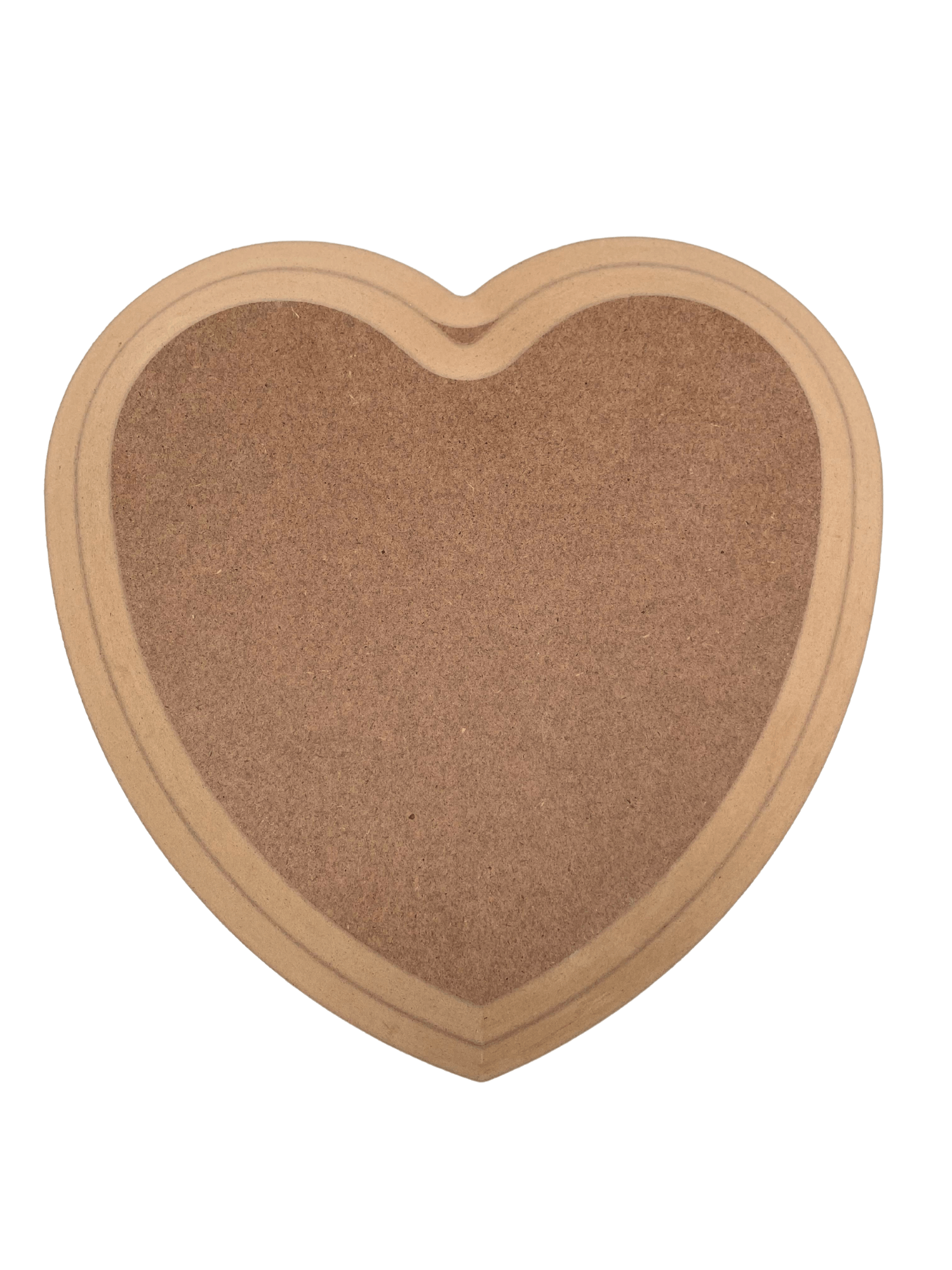 Kalp Ahşap Tabak Kalıbı - 2 Parça SET