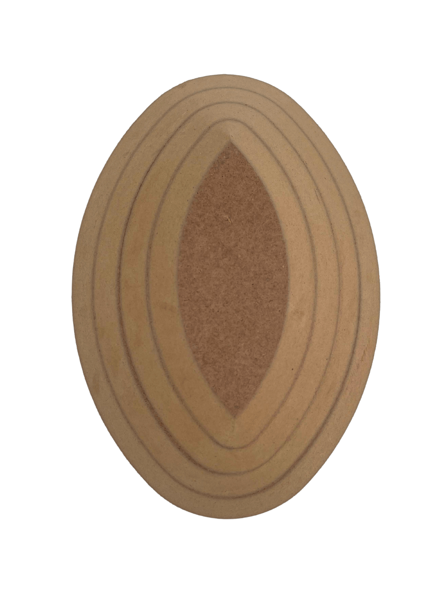 Oval Ahşap Tabak Kalıbı - 4 parça SET