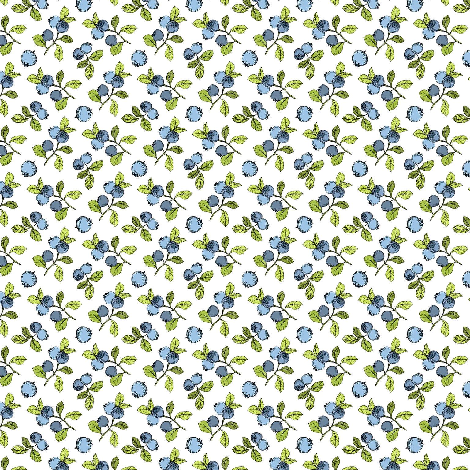 UNDERGLAZE TRANSFER- Blue berry 19 x 13 inch