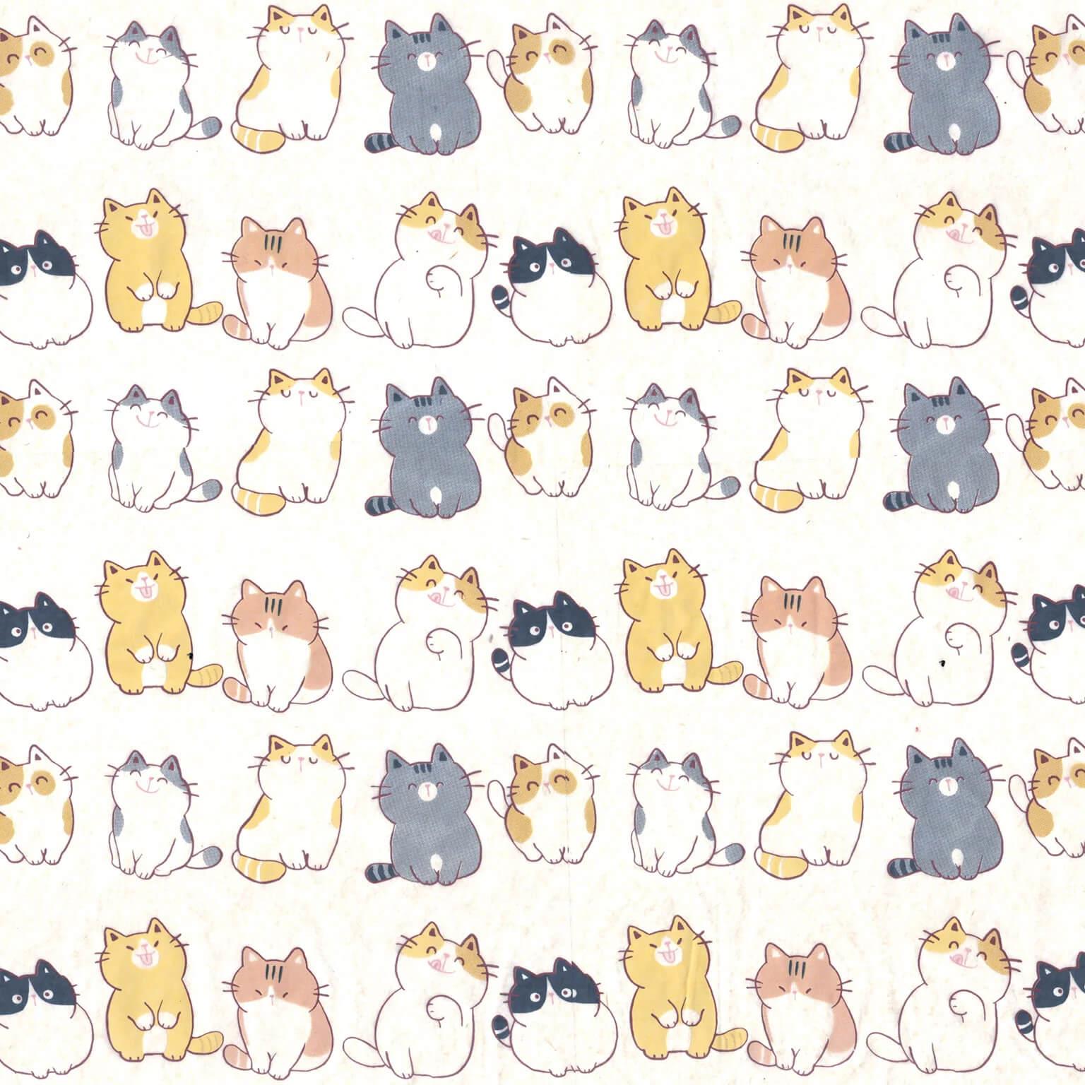 UNDERGLAZE TRANSFER- Cats 19 x 13 inch