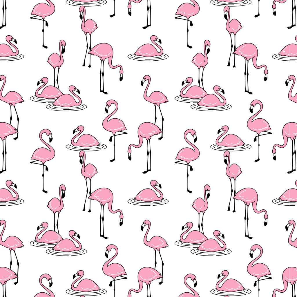UNDERGLAZE TRANSFER- Flamingo 19 x 13 inch