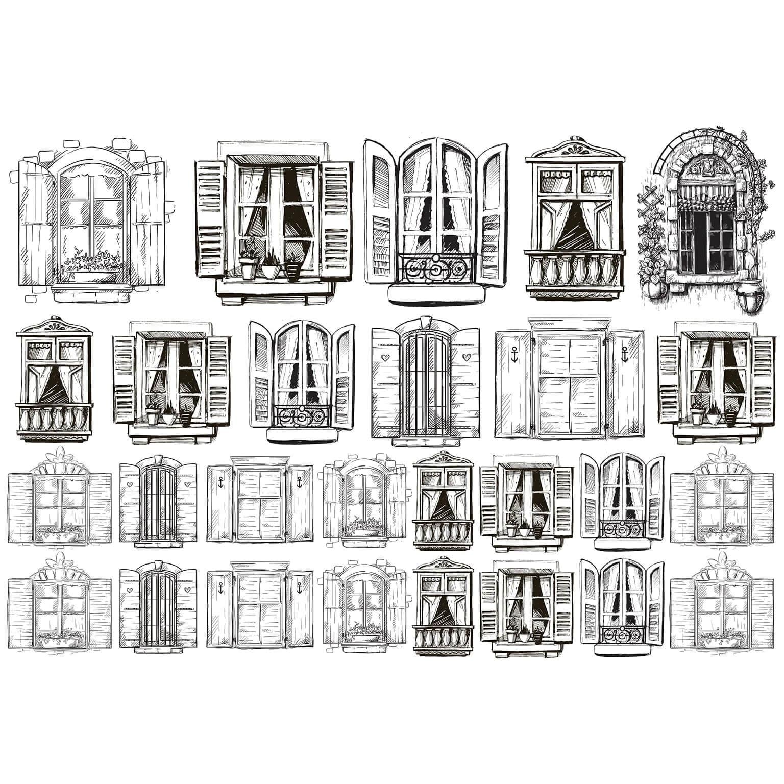 UNDERGLAZE TRANSFER-RETRO WINDOW (52x38cm)