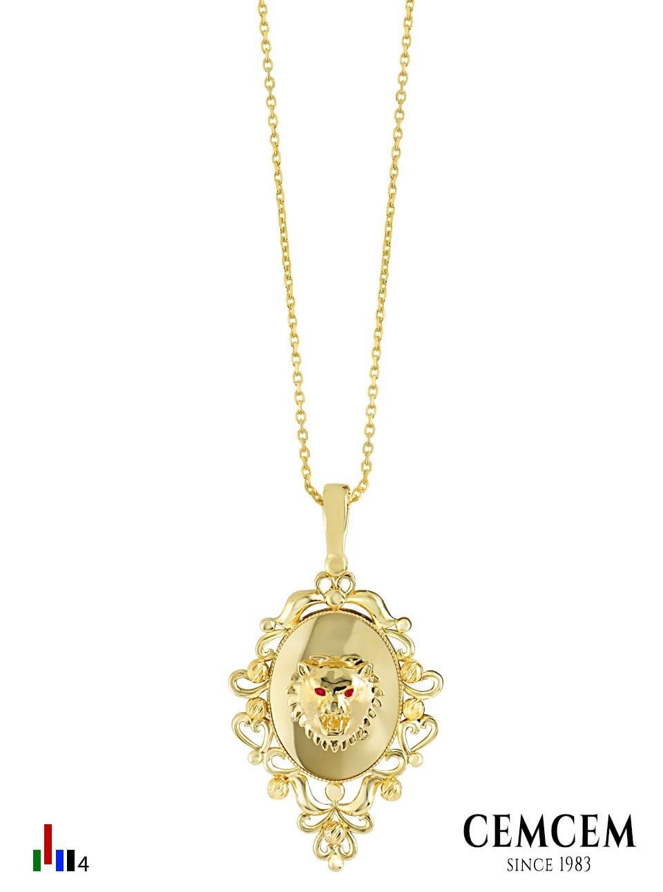 Cemcem Lion Medallion Cemcem Lion Medallion KOLYECEMCEM