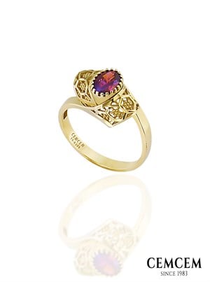 Cemcem Equant Red II YüzükCemcem Equant Red III YüzükRENKLİ TAŞLI YÜZÜKCEMCEM