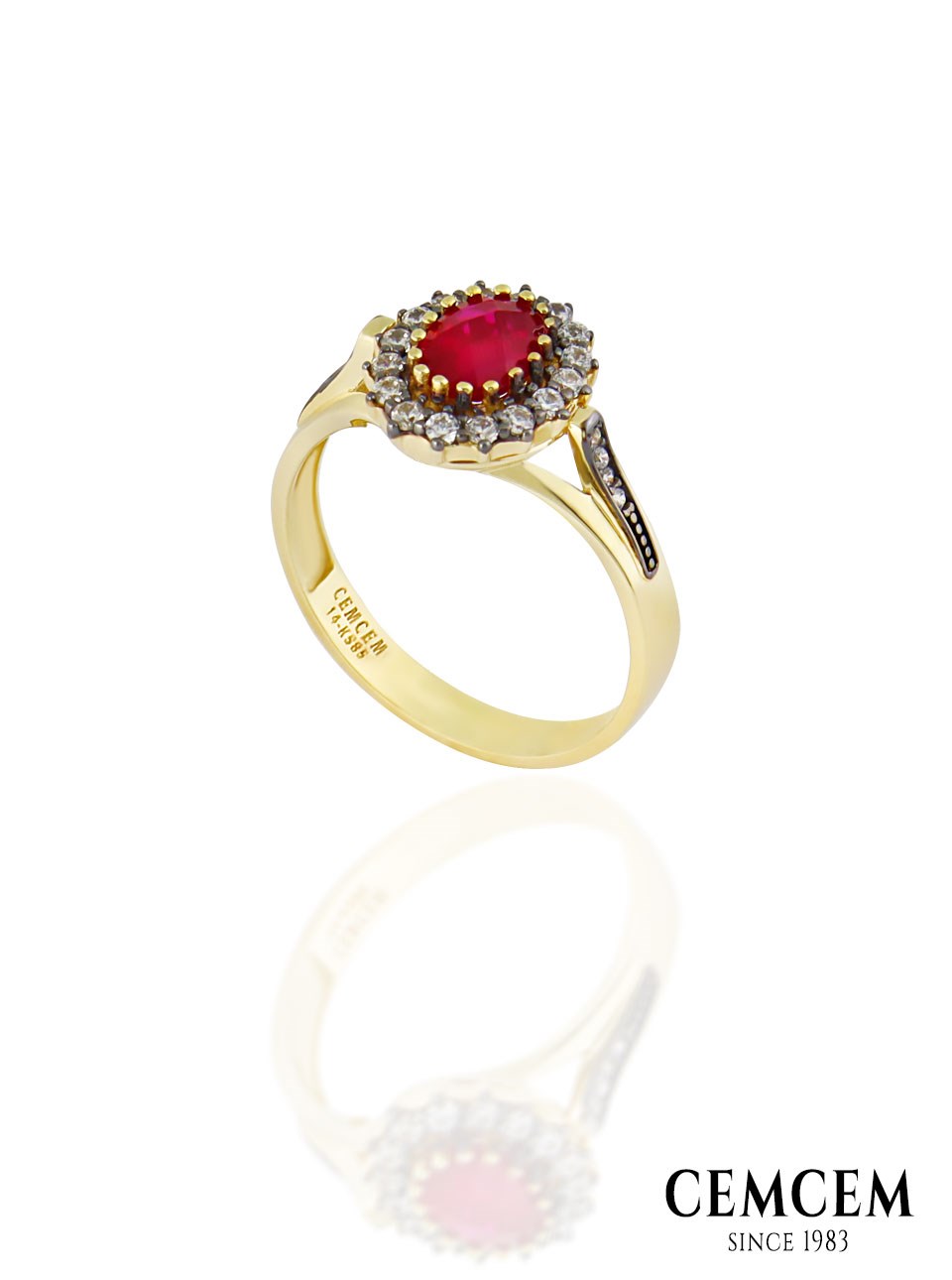 Cemcem Bolide Red I Yüzük