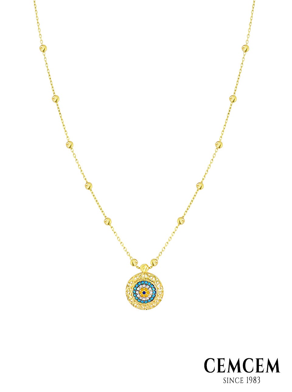Cemcem Göz Dorika Kolye PetekliCemcem Gözlü Dorika Kolye PetekliKOLYECEMCEM