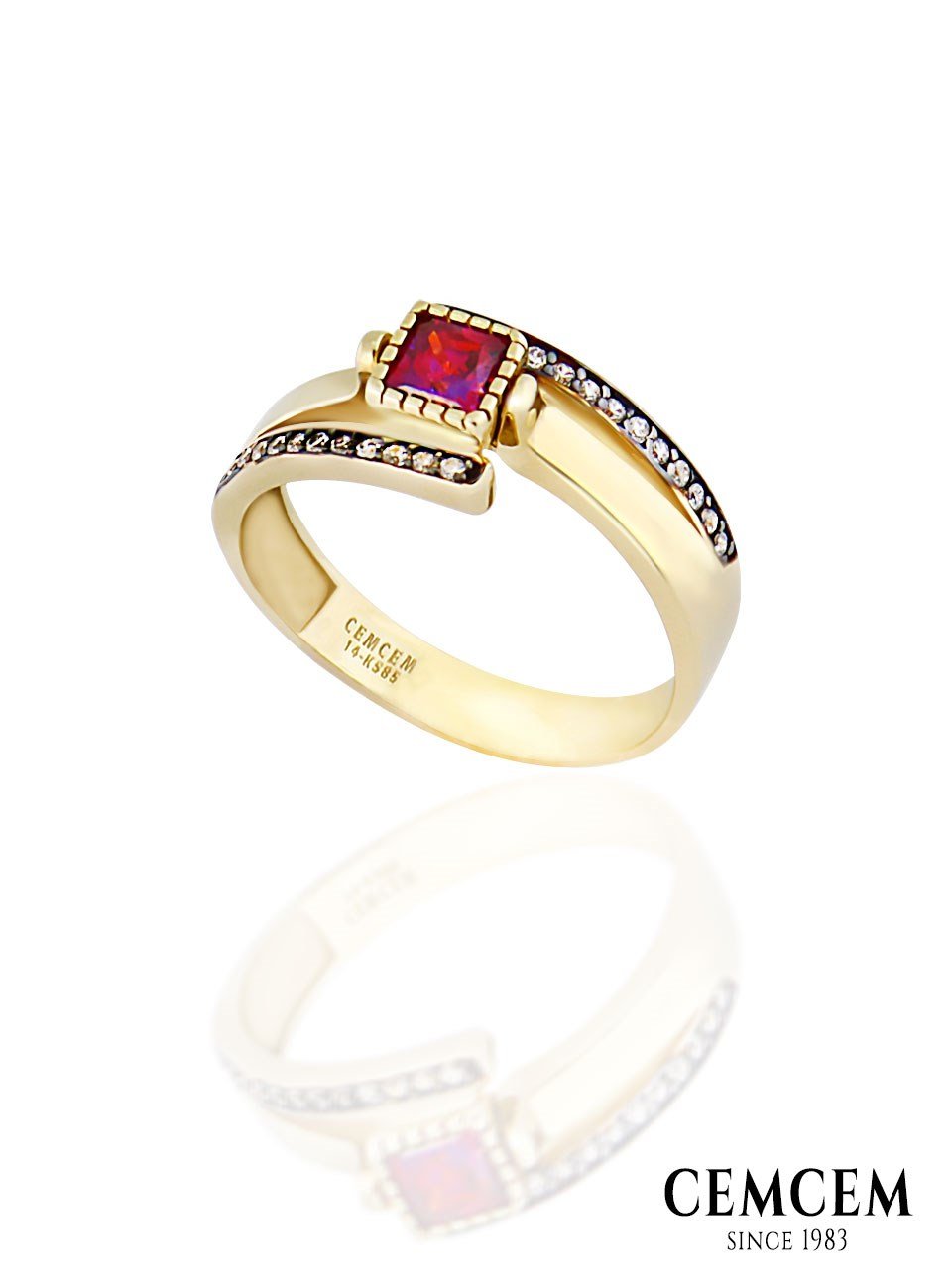 Cemcem Jovian Red II Yüzük