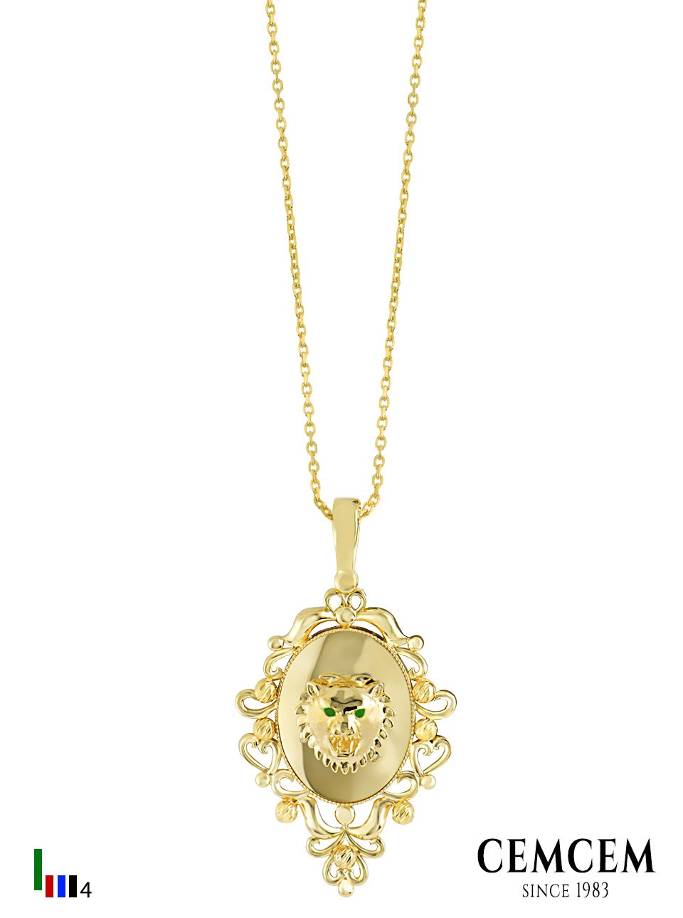 Cemcem Lion Medallion .KOLYECEMCEM