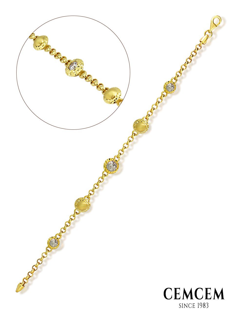 Cemcem Stone Doc II Bileklik.BİLEKLİKCEMCEM