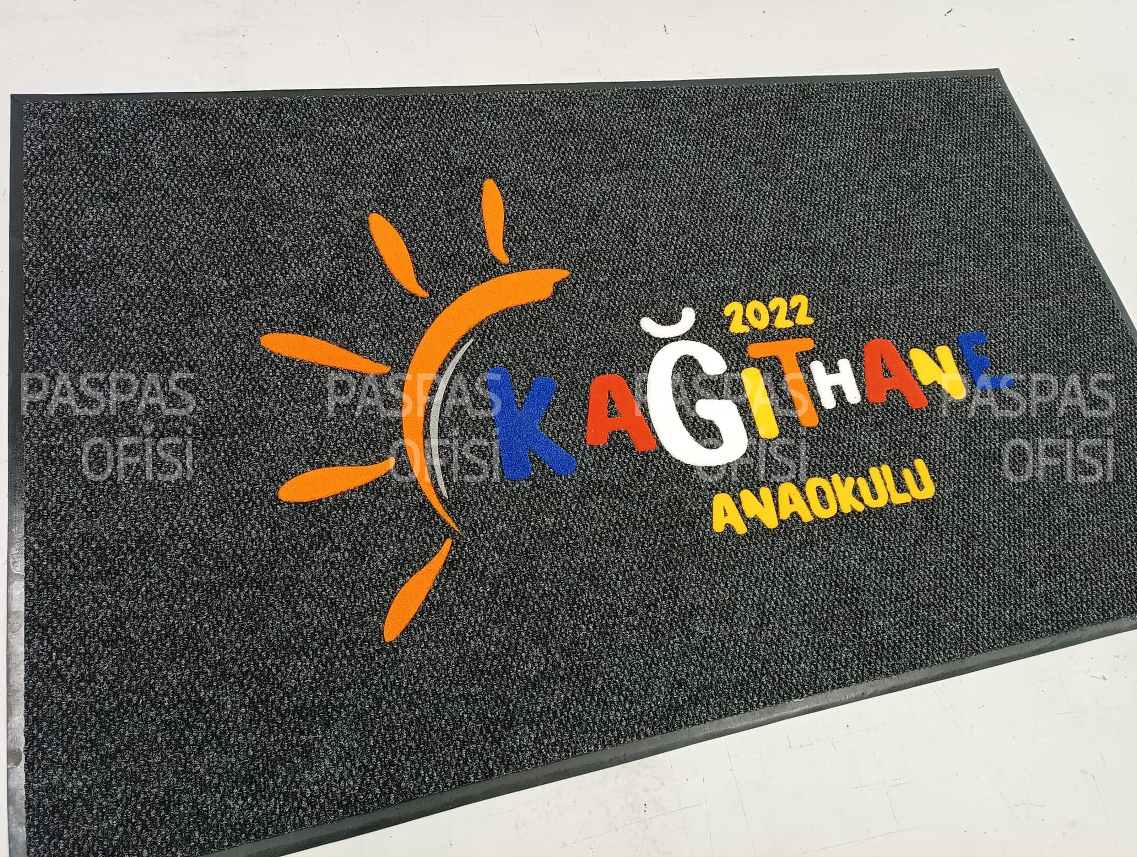 Anaokulu Logolu Paspas Özel Ölçülü Firma Paspası 