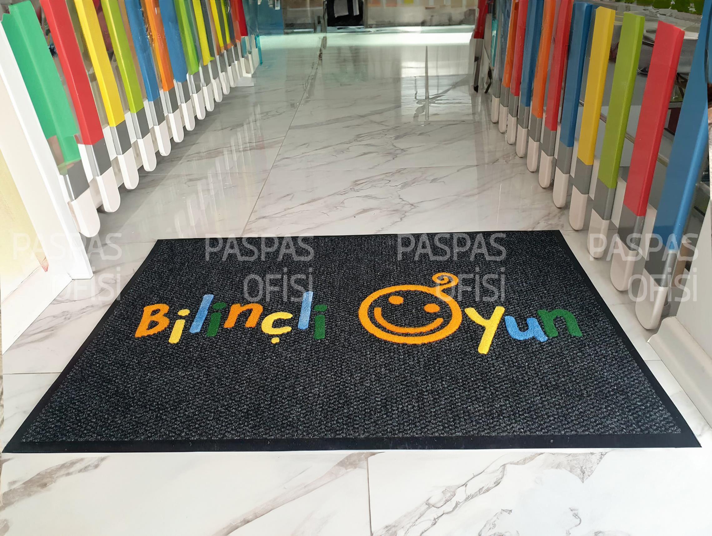 Anaokulu Paspası Logolu Firma Paspası Giriş Kapı Paspası