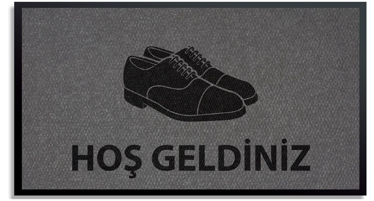 Ayakkabı Logolu Ayakkabıcı Giriş Paspas Giriş Halısı