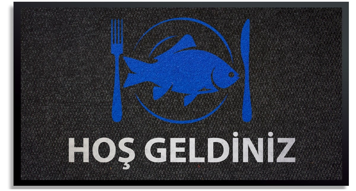 Balıkçı Balık Restoranı Logolu Paspas