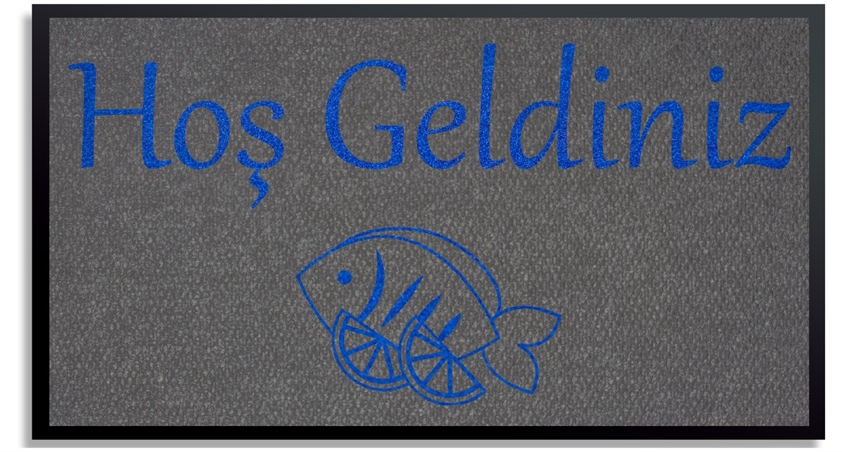 Balıkçı Restoranı Logolu Giriş Paspası