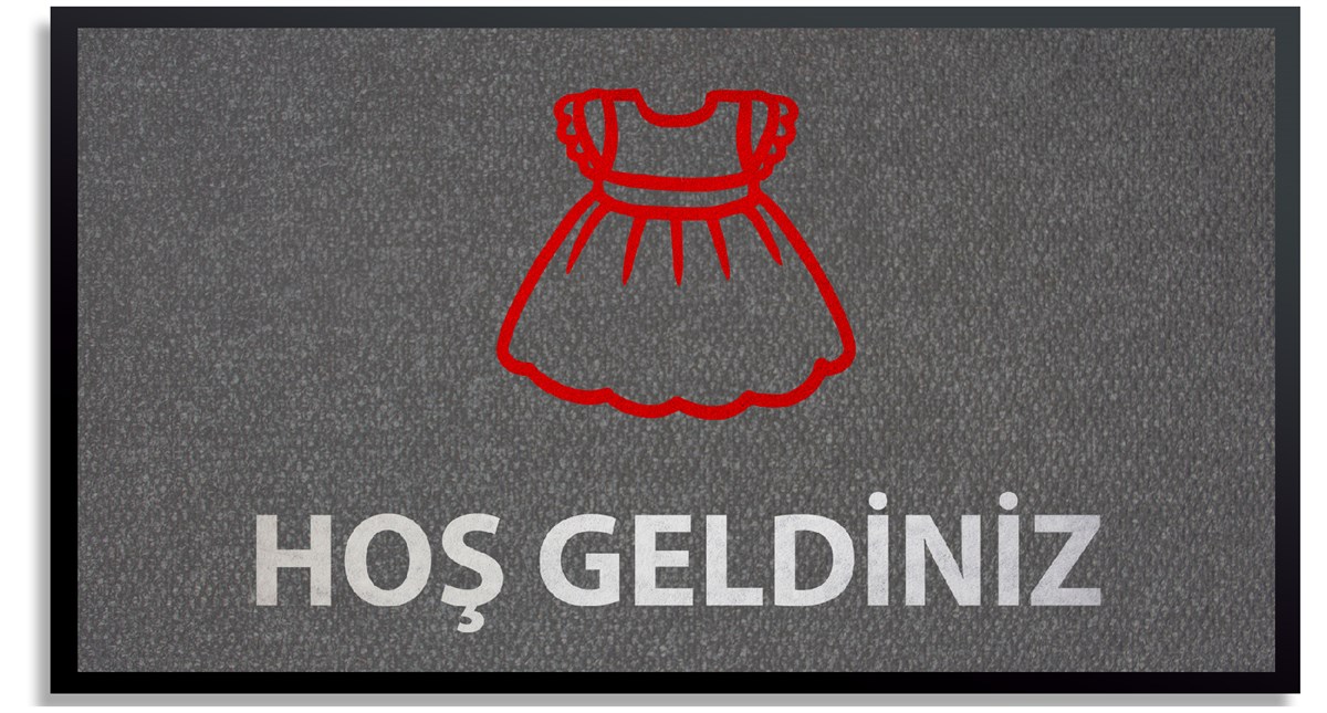 Bebek Çocuk Giyim Mağazası Paspası Logolu Paspas