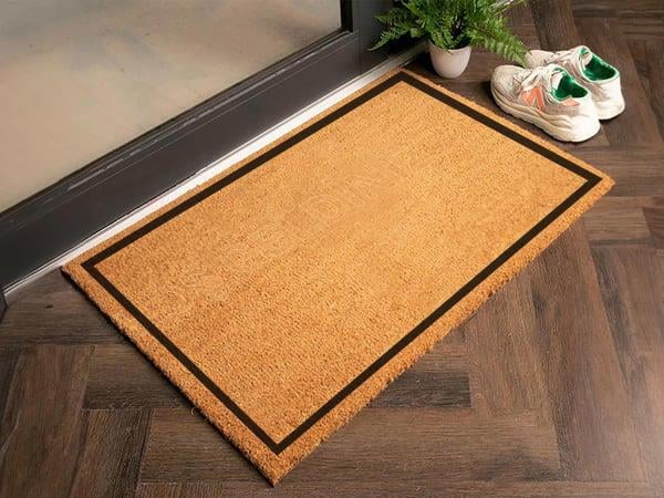 Çerçeveli Kapı Önü Koko Paspas Kıl Paspas